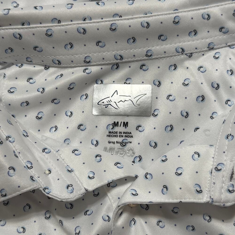 Greg Norman Patterned Performance Polo | Sz M - image 7